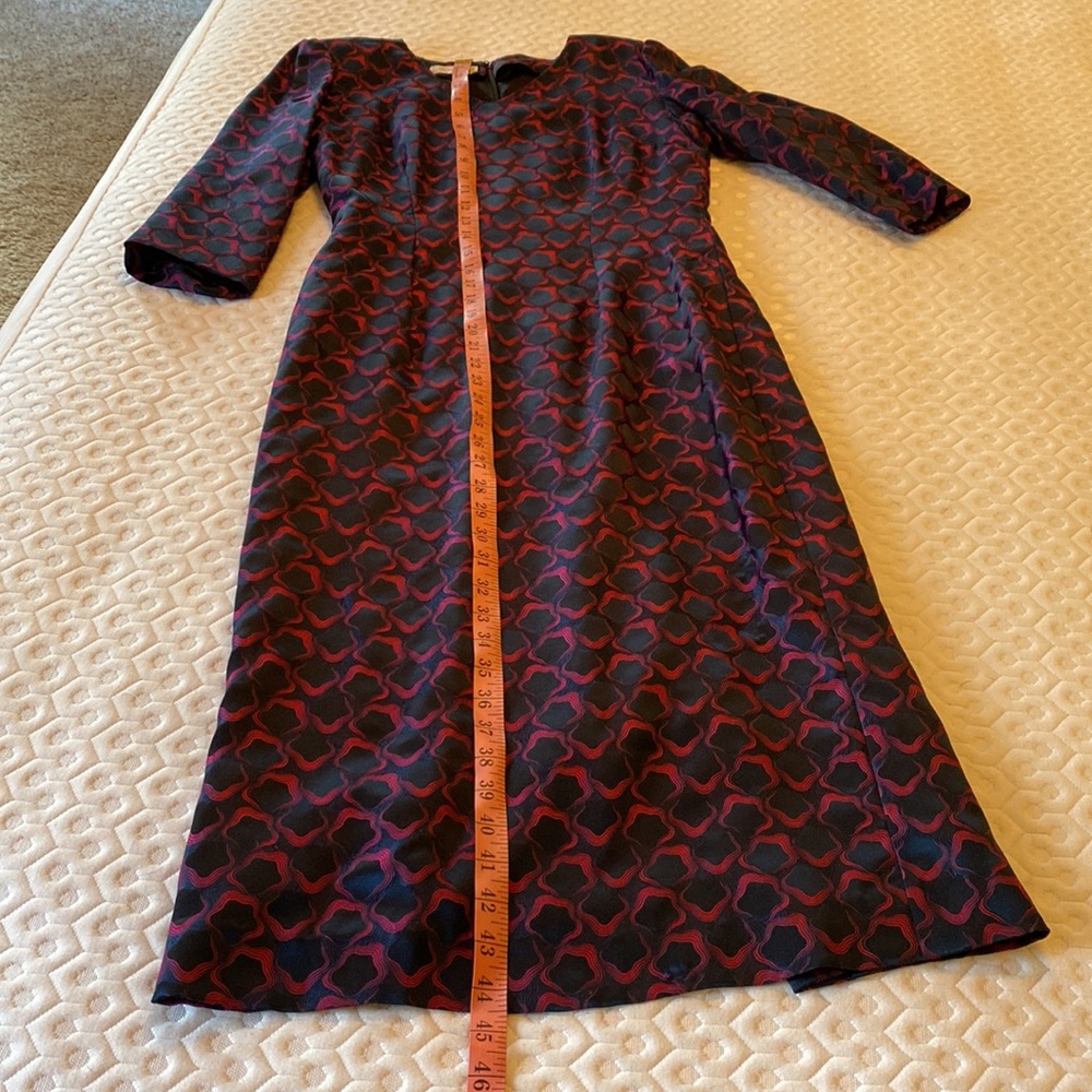 Vintage • Frederica Printed Fitted Dress - Picture 10 of 12
